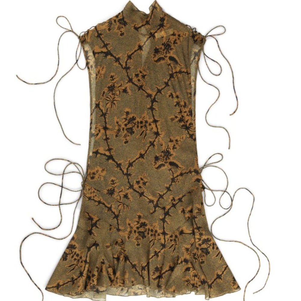 KNWLS October Dress Thorny Green